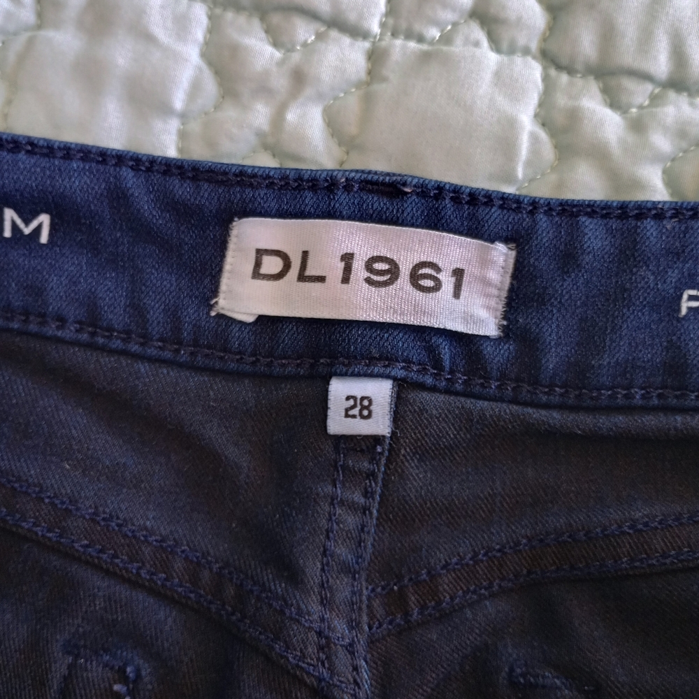 Dl1961 Florence Instasculpt Cropped Flatiron Jeans Sz 28 View 4